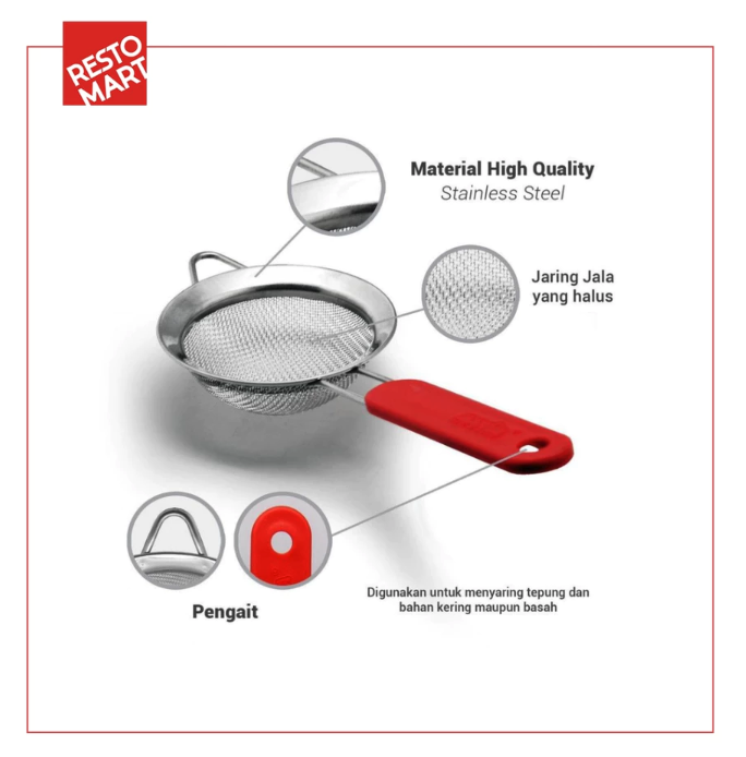 Maxim Tools Professional Mesh Strainer 18 cm 3