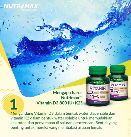 Suryaprana Nutrisindo Nutrimax™ Water Dispersible Vitamin D3 + K2