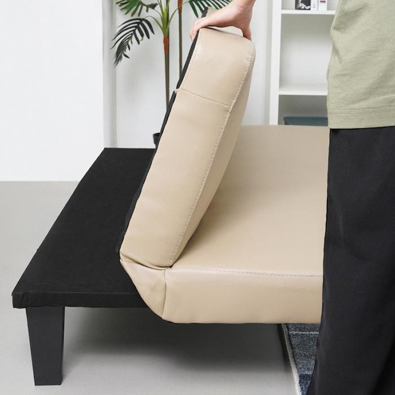 Informa Oakland Sofa Bed Kulit Cokelat Cappuccino 4