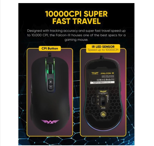 Leapfrog Indonesia Armaggeddon Pro Gaming Mouse Falcon III