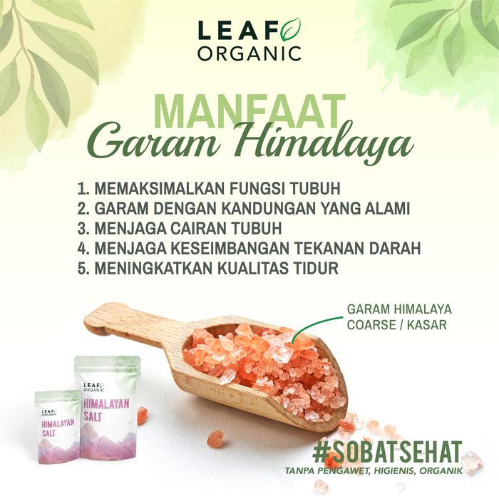 Leaf Organic Himalayan Salt Coarse