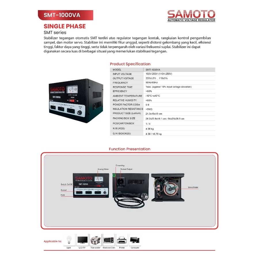 Samoto Mega Teknologi Samoto Digital Stabilizer SMT-1000