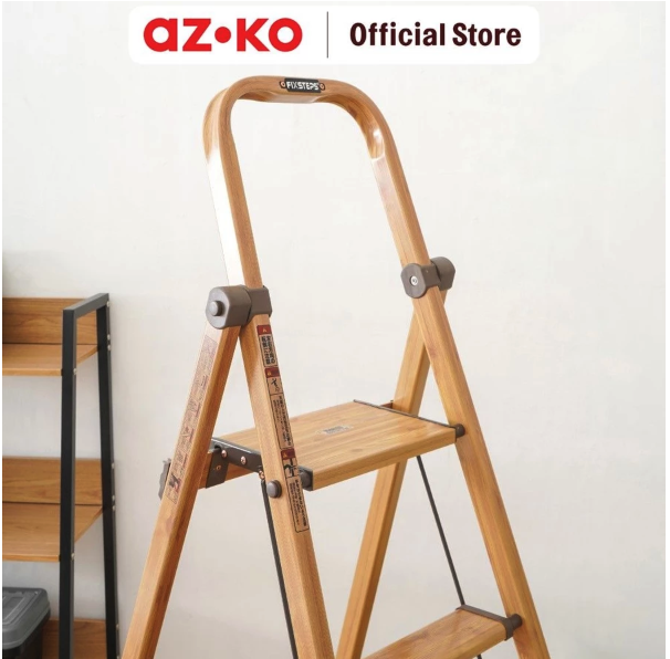 Aspirasi Hidup Indonesia  AZKO Fixsteps Tangga Lipat Motif Kayu