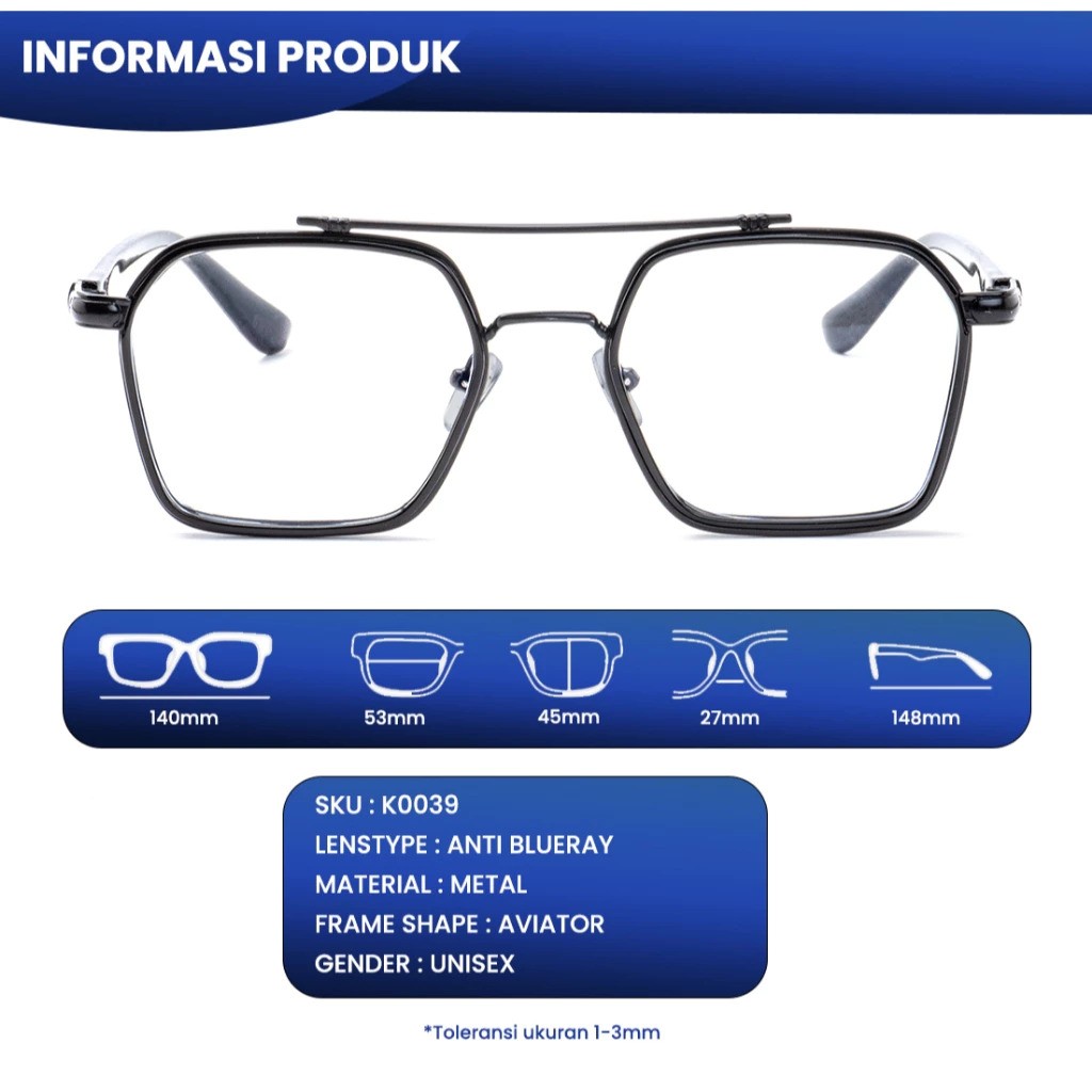  IOOI Eyewear Iron Man Fashion Glasses Photocromic K0039