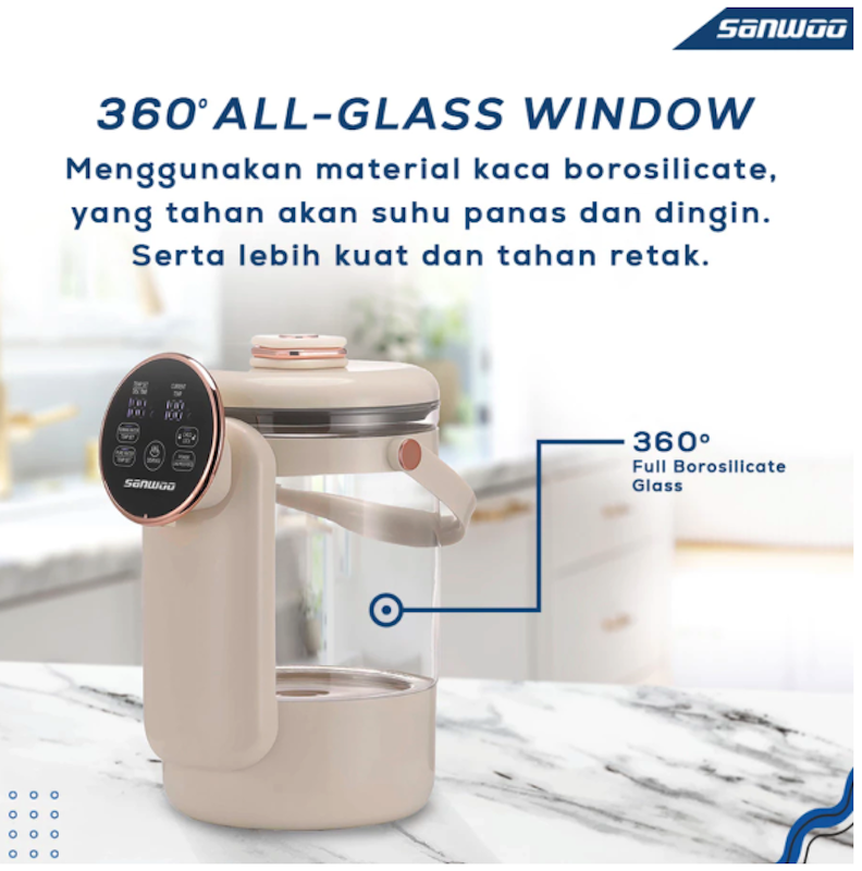 Sanwoo Smart Electric Glass Thermopot 2