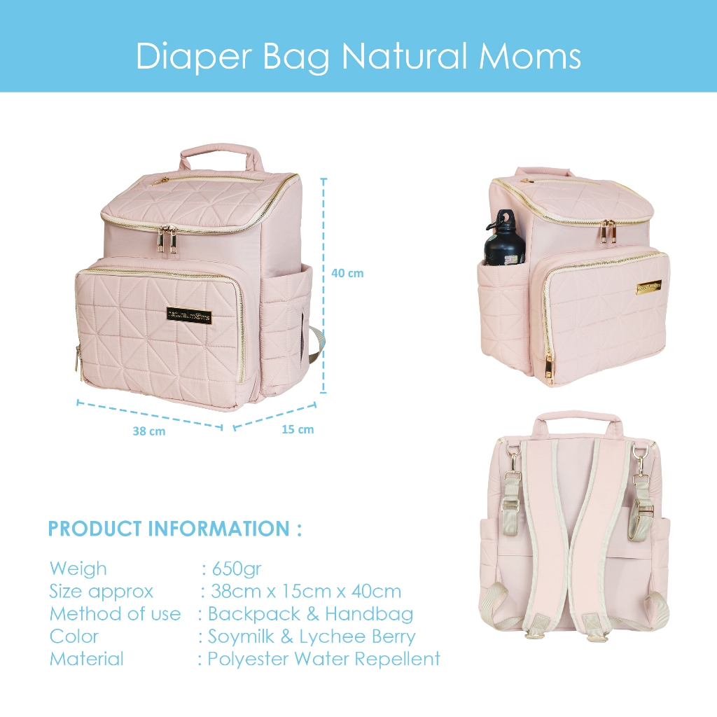 Natural Moms Indonesia Natural Moms Diaper Bag Multi-Function