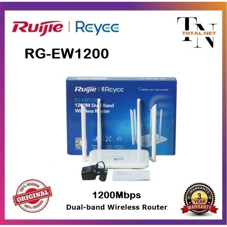 Ruijie Networks Ruijie Reyee Router Wireless Dual-band RG-EW1200