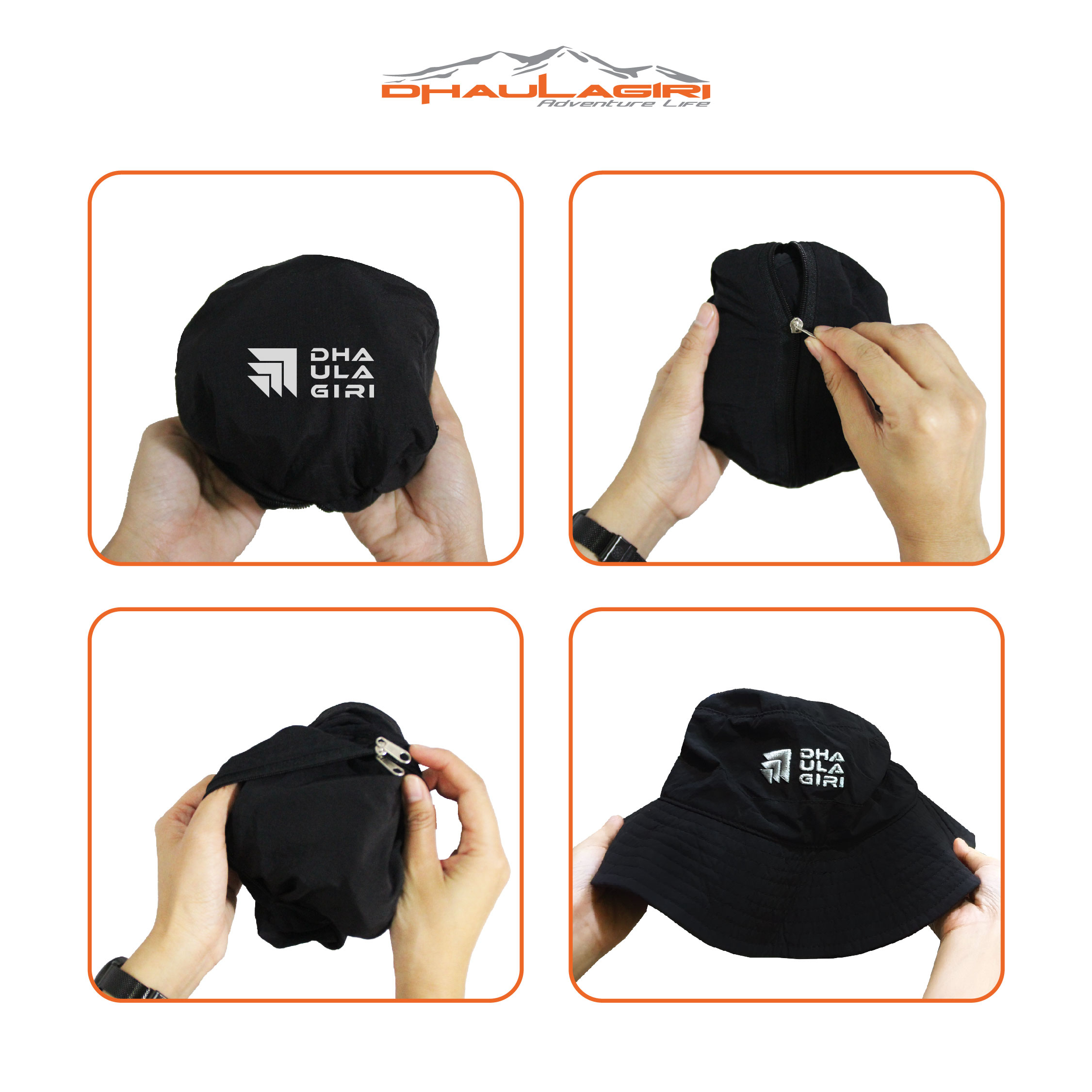 Dhaulagiri Indo Raya Dhaulagiri Dh Foldable Bucket Hat