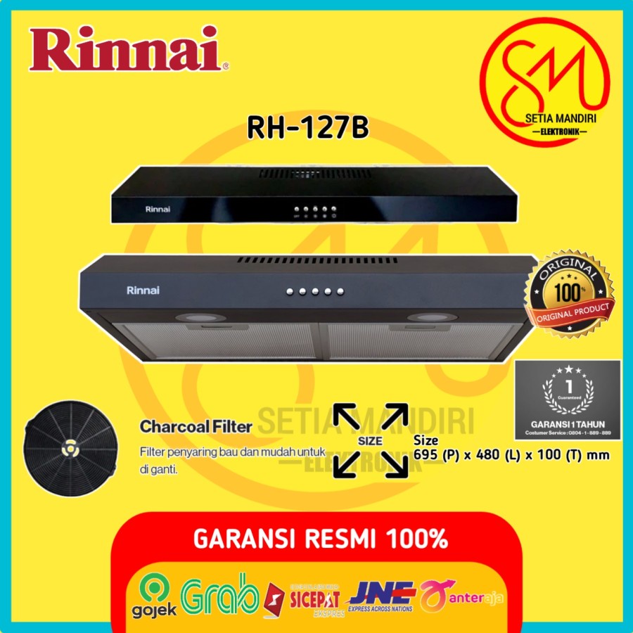 Rinnai Indonesia Rinai Slim Cooker Hood RH-127B