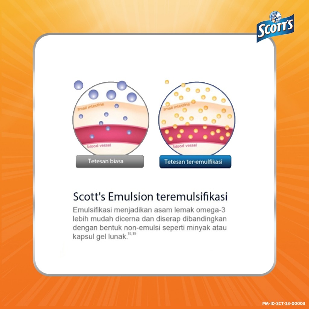 GlaxoSmithKline Indonesia Scott's Emulsion Vita Rasa Jeruk
