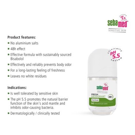 Sebapharm Sebamed Fresh Deodorant Roll-On 