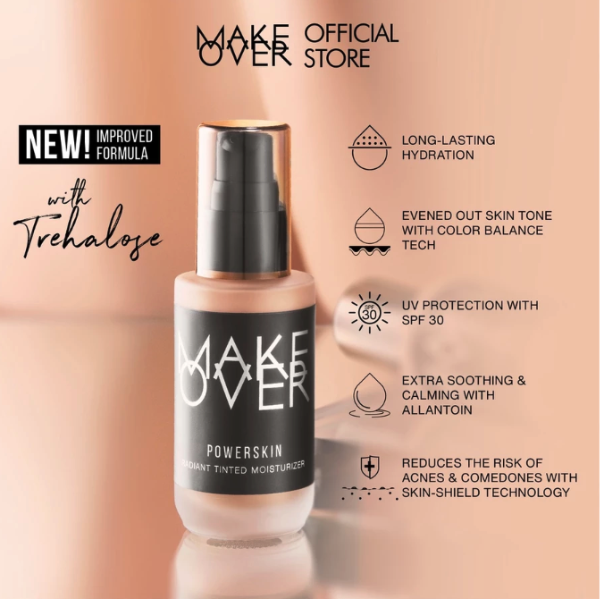 Paragon Technology and Innovation MAKE OVER Powerskin Radiant Tinted Moisturizer