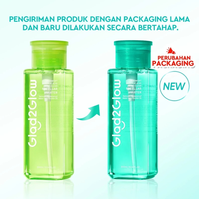 Glad2Glow Mugwort Salicylic Acid Acne Clear Micellar Water 3
