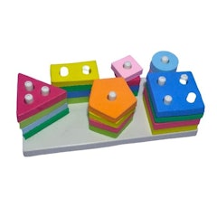 Puzzle Balok GEO 6 Bentuk