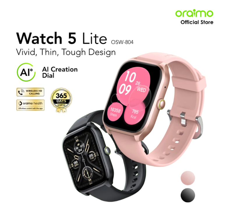 Oraimo Watch 5 Lite Smartwatch Couple Set 2