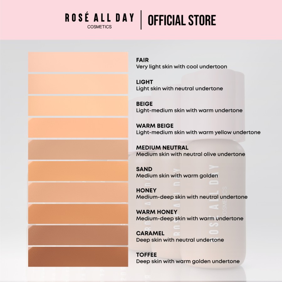 Rosé All Day The Realest Lightweight Skin Tint Toffee 5