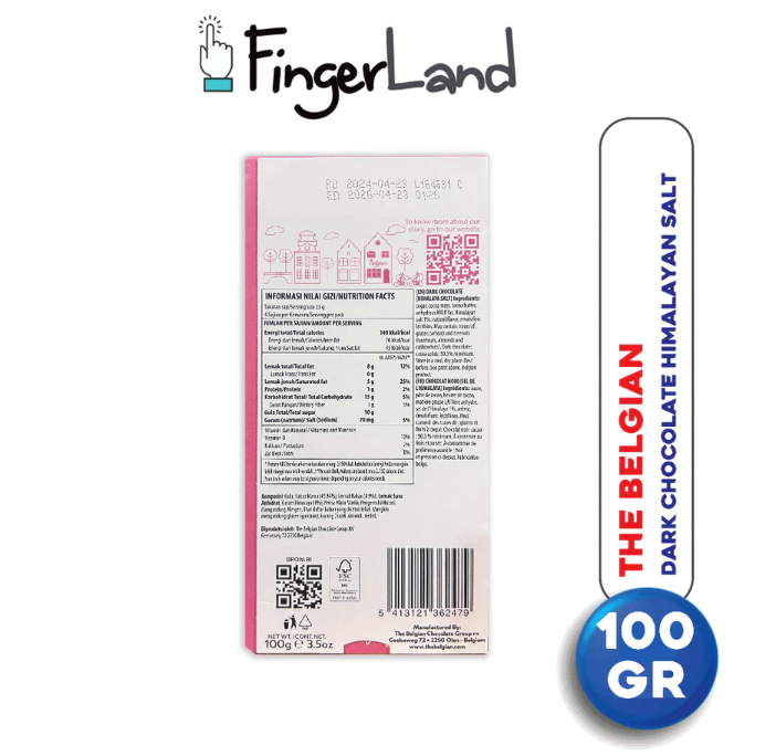 The Belgian Chocolate Group The Belgian Dark Chocolate with Himalayan Salt