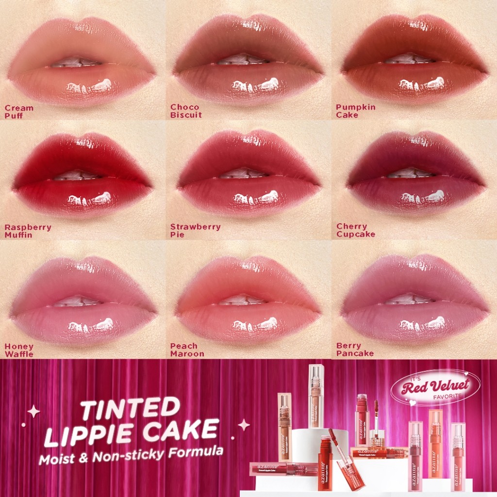 Wahana Kosmetika Indonesia Azarine® Tinted Lippie Cake 01 Cream Puff