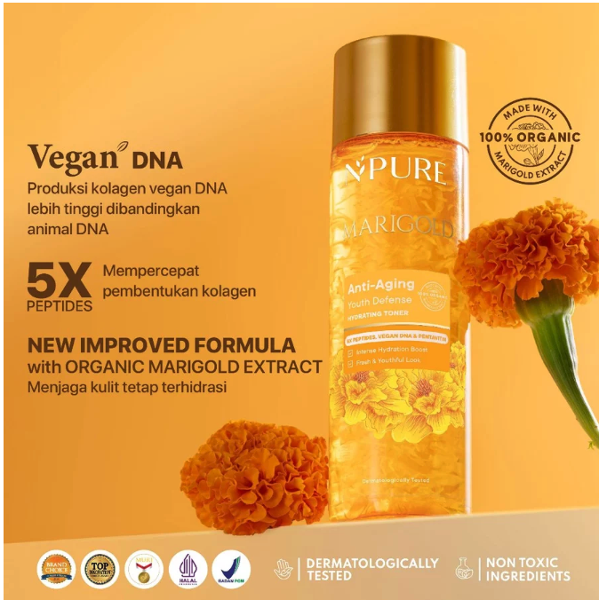 Penta Natural Kosmetindo N'PURE Marigold Anti-Aging Youth Defense Hydrating Toner