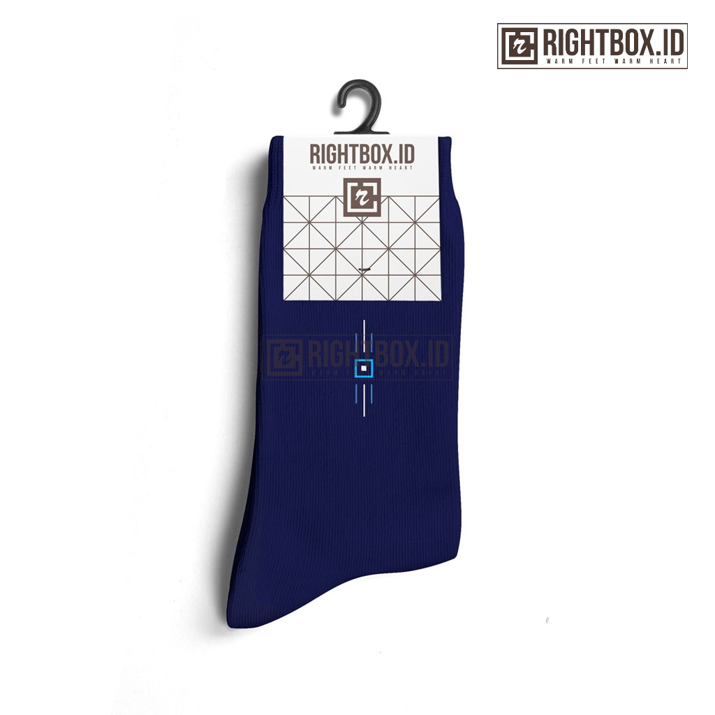  Rightbox Kaos Kaki Pria Motif Kantor