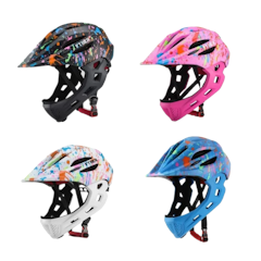 Ftiier Helm Sepeda Anak Full Face 2 in 1