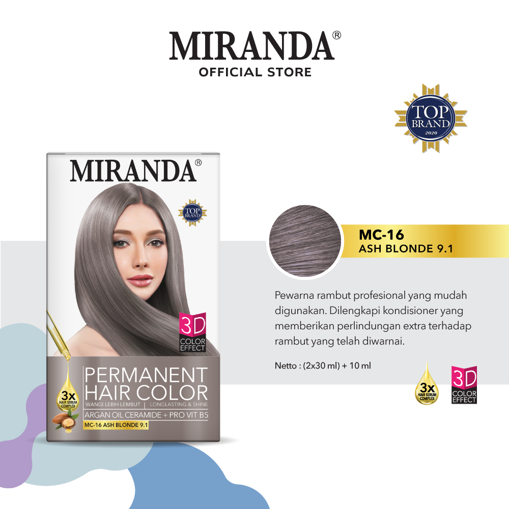 Miranda  Hair Color Ash Blonde MC16 