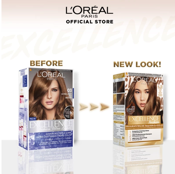L'Oréal L’Oréal Paris Excellence Fashion Ultra Light 6.31 Ash Brown