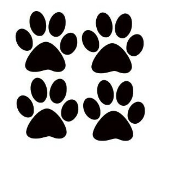   Stiker Mobil 3D Timbul Jejak Kaki Anjing 