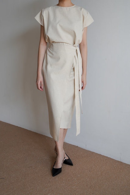Pafon Akina Dress in Loose Linen
