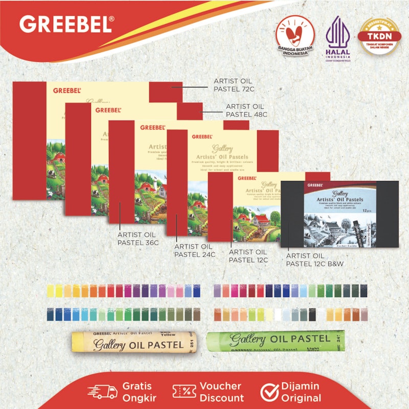 GREEBEL Artist Oil Pastels 5