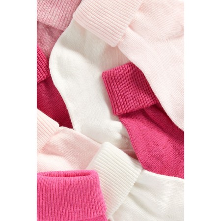 Mothercare 5 Pack Turn-Over-Top Baby Girls Socks 4