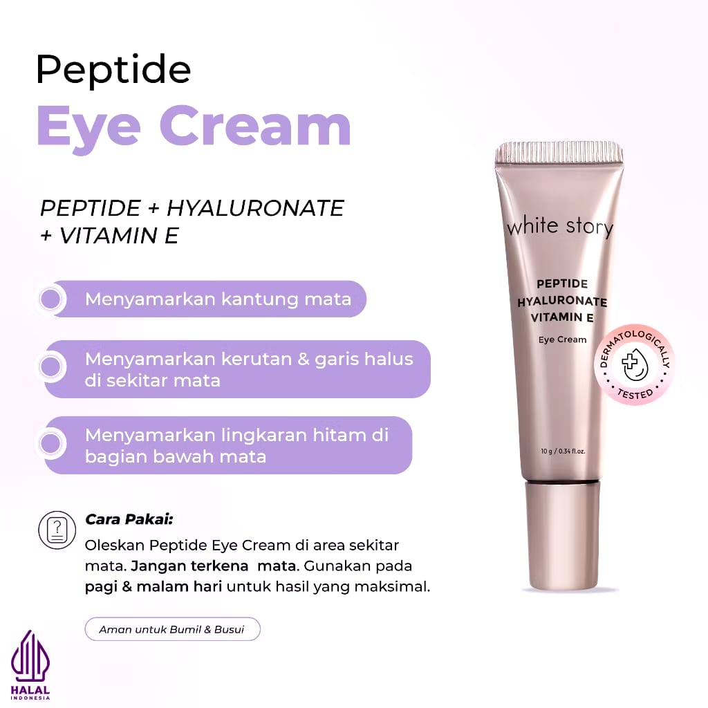 Natura Deca Kosmetika White Story Peptide Hyaluronate Vitamin E Eye Cream