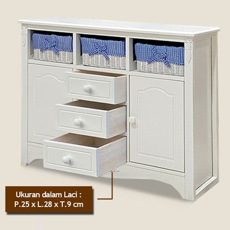 Toraya Marie Series Lemari Baju Bayi 3D 4