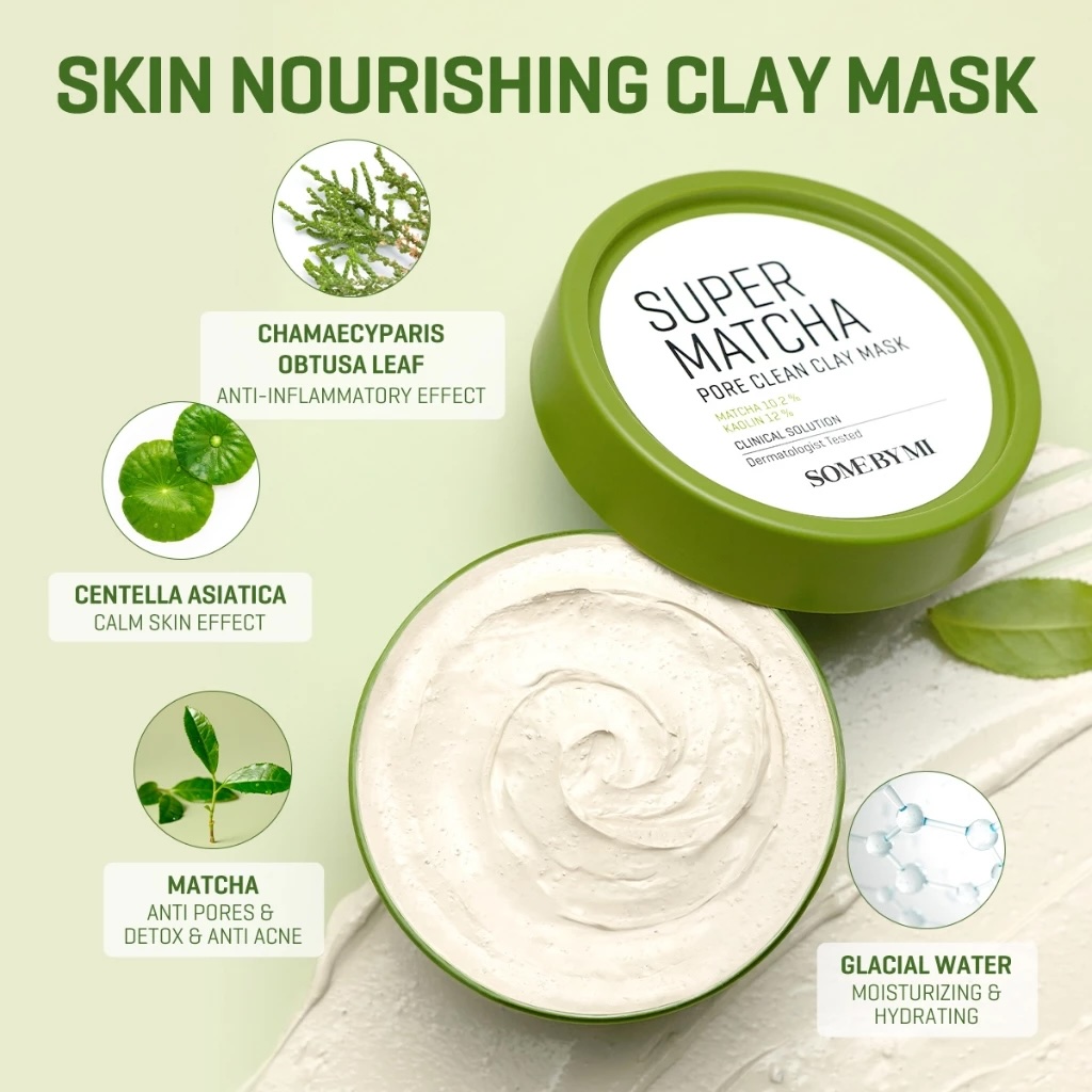 Perennebell SOME BY MI Super Matcha Pore Clean Clay Mask