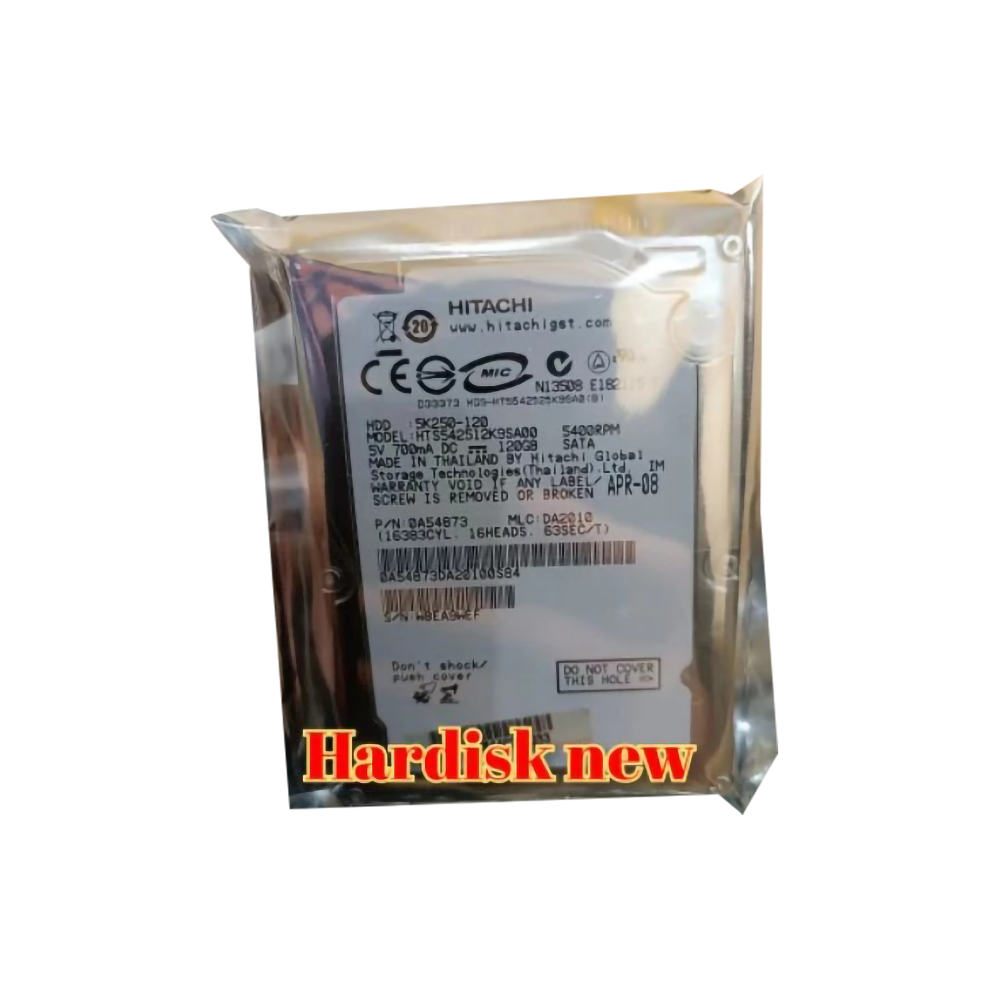 Hitachi Internal Laptop Hardisk 2.5" 120 GB