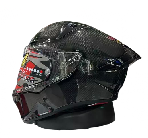 KYT Helm R1R Carbon Glossy Black 1