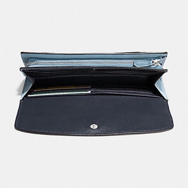 Coach Slim Envelope Long Wallet In Geometric Colorblock 56492 