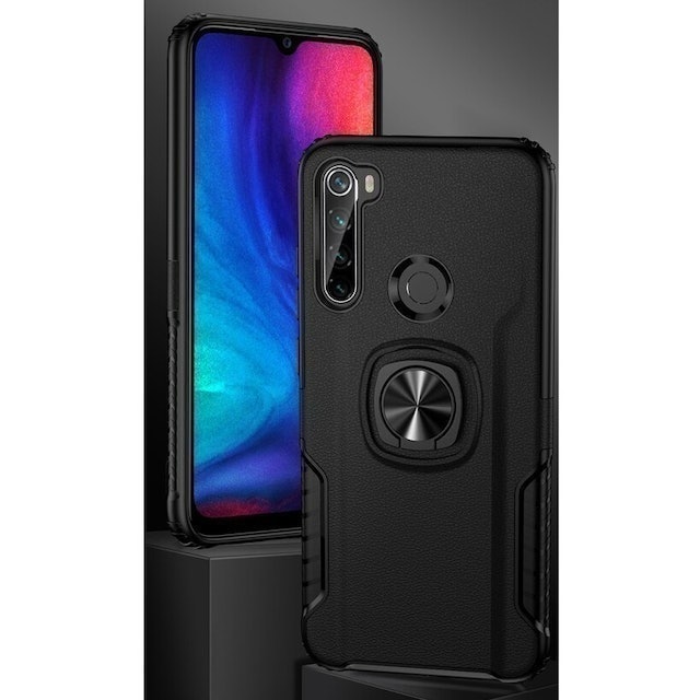 Xiaomi Redmi Note 8 Hard Case Ring Carbon Thunder