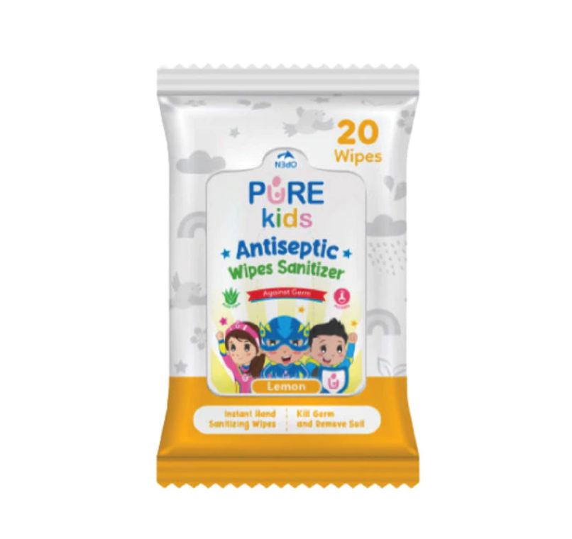 Pure Kids Antiseptic Wipes Sanitizer 1