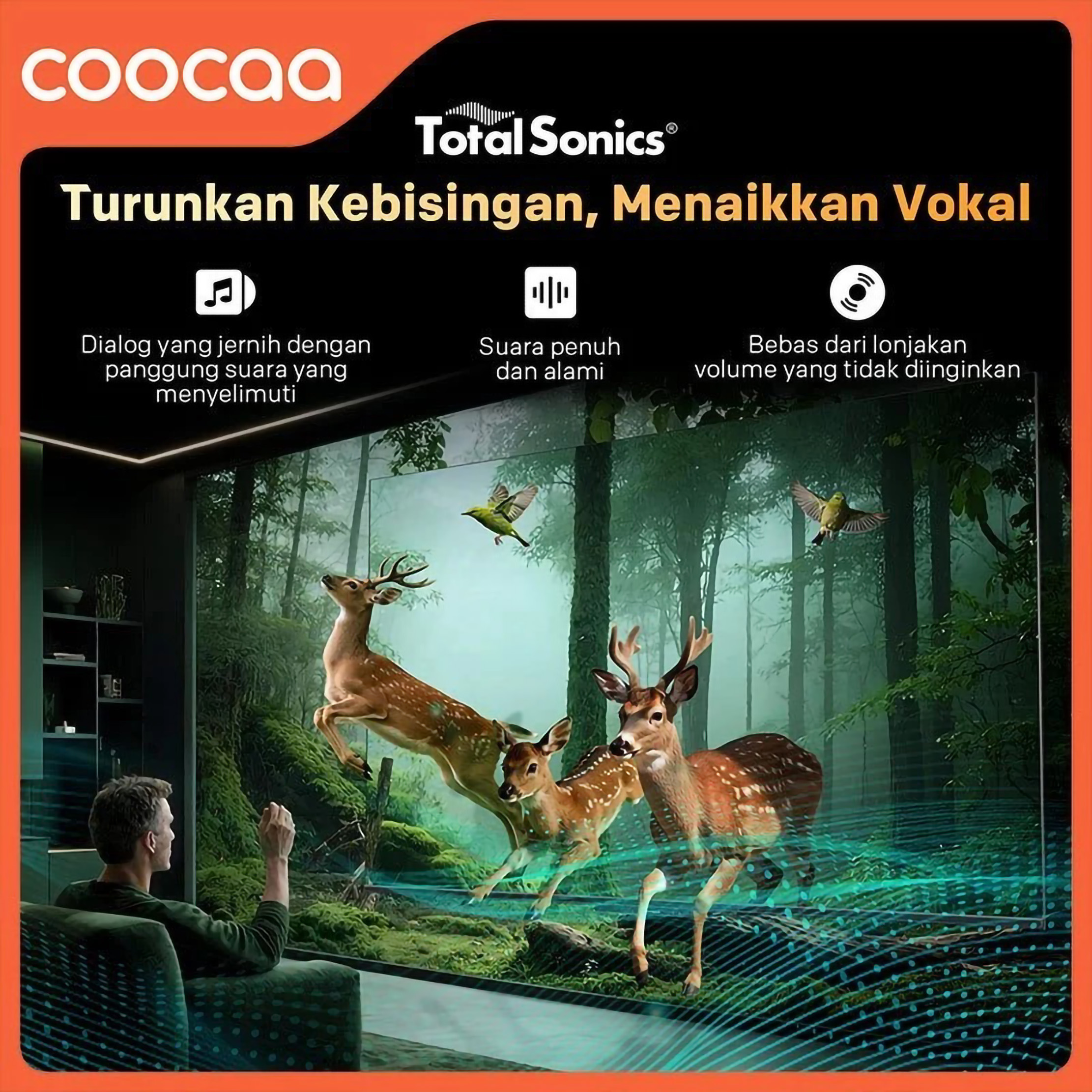 Skyworth Indonesia COOCAA Q-Mini LED TV 75 Inch X66H