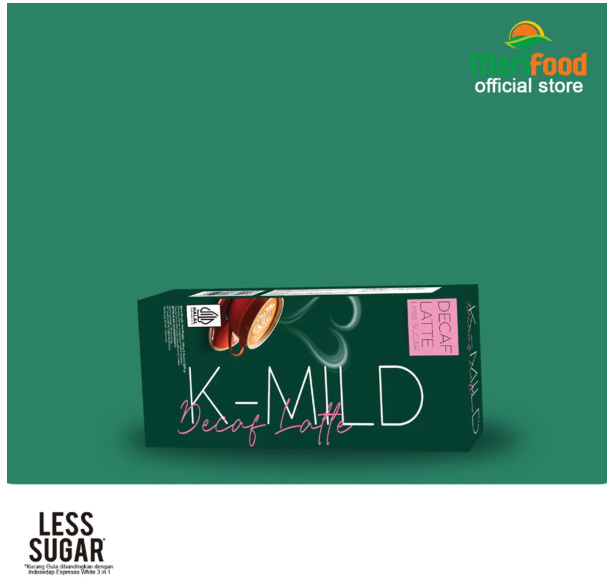 Marifood K-MILD Decaf Latte Less Sugar 3 in 1