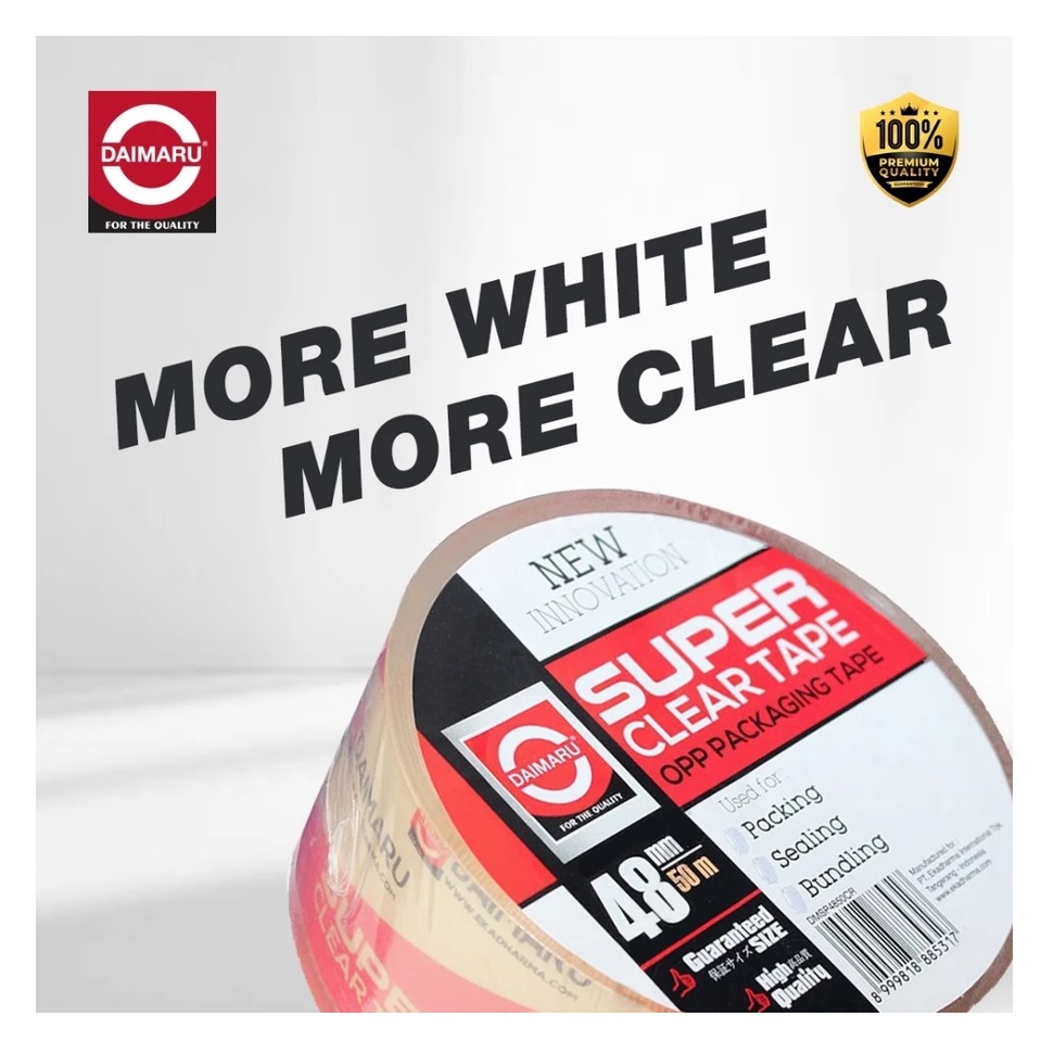 Daimaru OPP Super Clear Tape 48mm x 50m 3