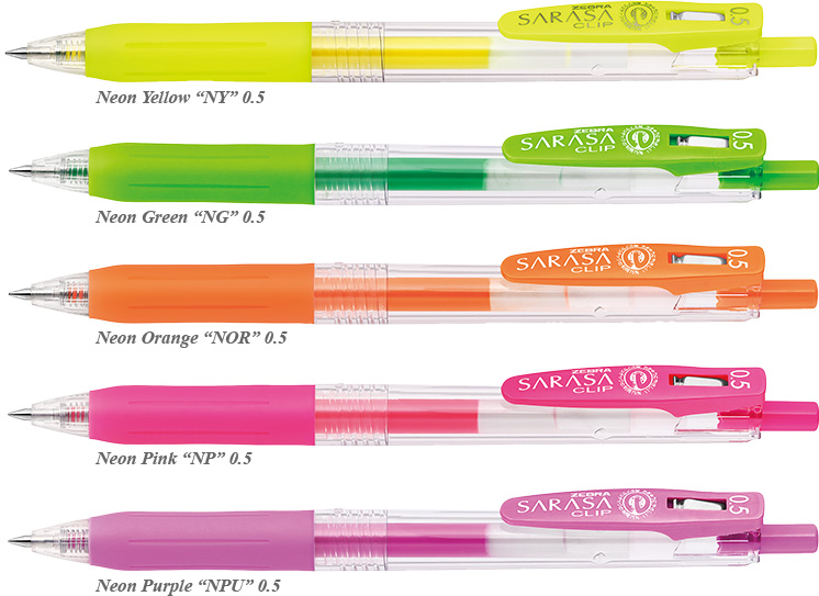 Zebra Gel Pen Pulpen Sarasa Clip 0.5 mm 2