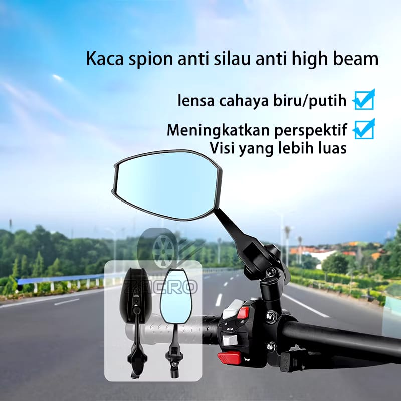 Upin Masa Depan Zacro S4 Spion Motor Anti Silau Cermin Blu-ray