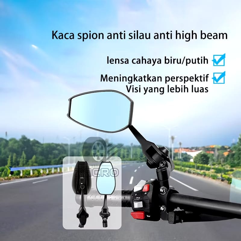 Zacro S4 Spion Motor Anti Silau Cermin Blu-ray 4