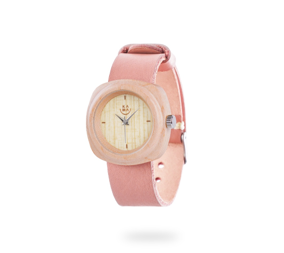 Jam Tangan Kayu Maple Dial Putih 2.0