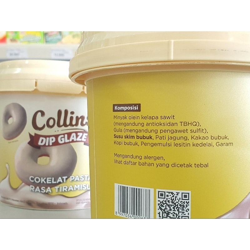 Collins Dip Glaze Cokelat Pasta Rasa Tiramisu 5