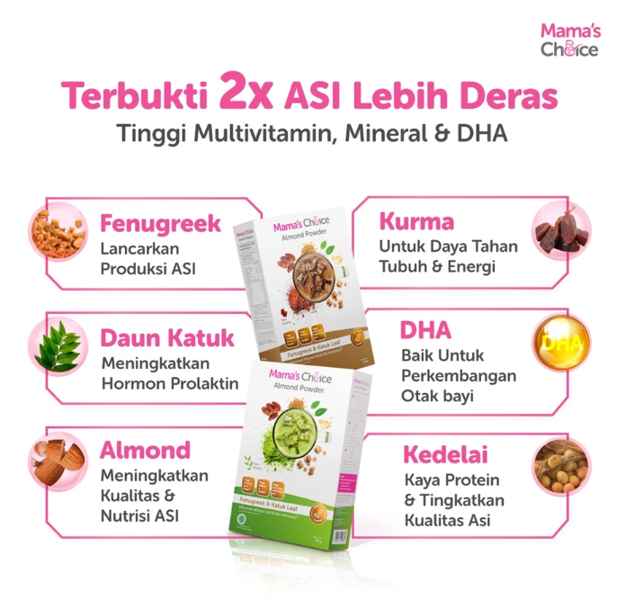 Mamac Distribusi Indo Mama’s Choice Almond Powder Matcha