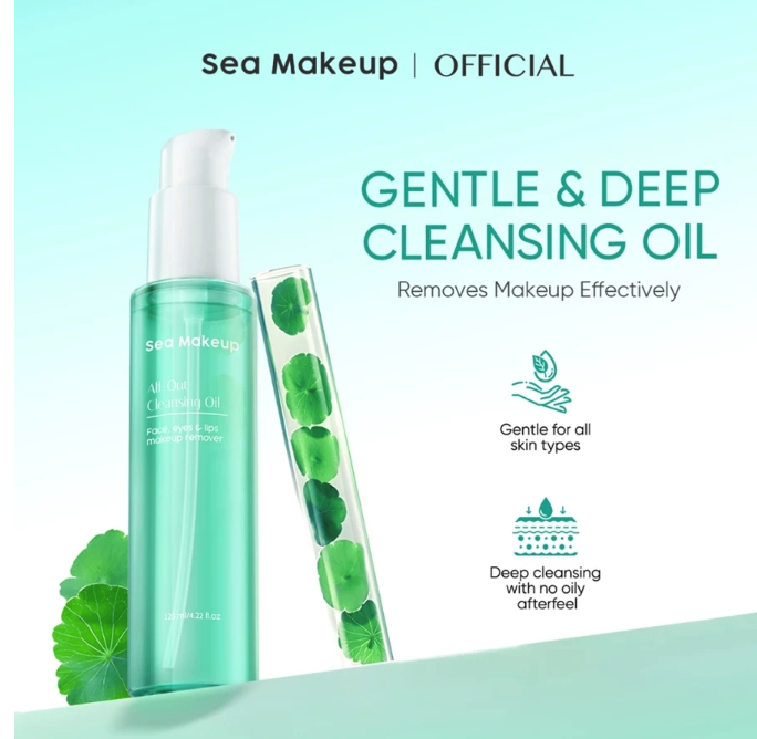 Sea Beauty Indonesia Sea Makeup All-Out Cleansing Oil
