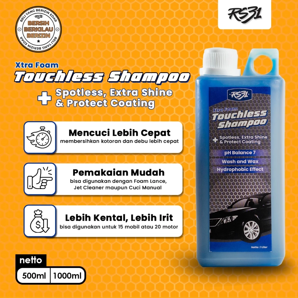  RS31 Xtra Foam Touchless Shampoo 500 ml